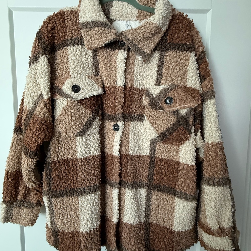 Zenana Multicolor Sherpa Jacket